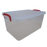 Rectangular food box, capacity 12 l, transparent